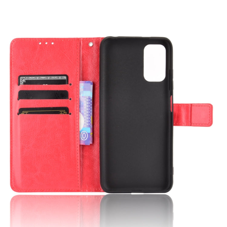 For Xiaomi Redmi Note 10T 5G Crazy Horse Texture Horizontal Flip Leather Case with Holder & Card Slots & Lanyard