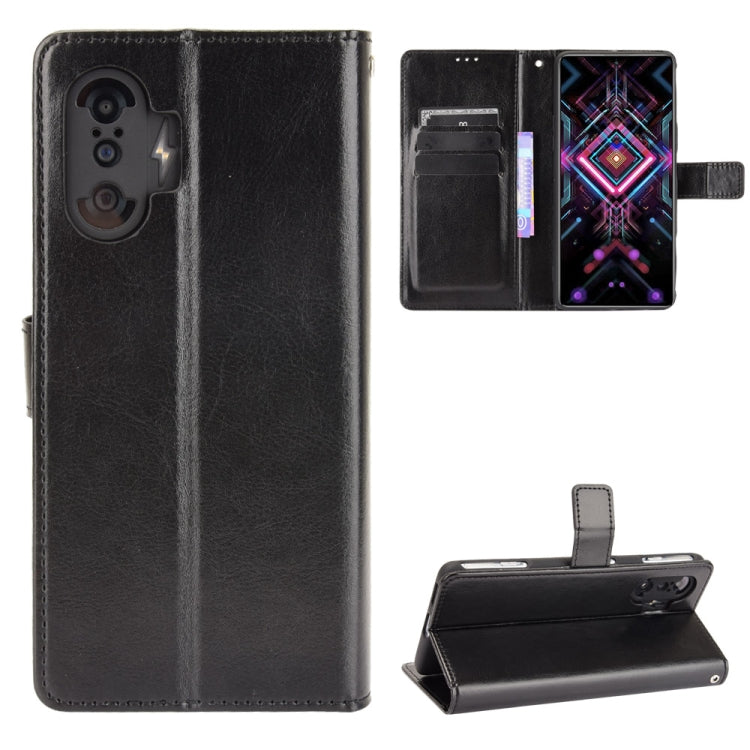 For Xiaomi Poco F3 GT Crazy Horse Texture Horizontal Flip Leather Case with Holder & Card Slots & Lanyard