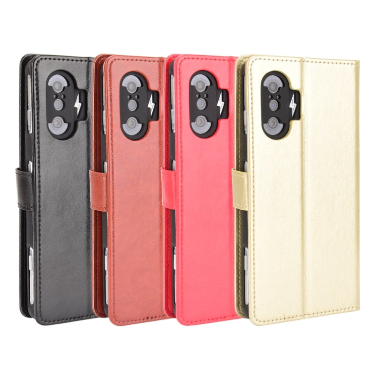 For Xiaomi Poco F3 GT Crazy Horse Texture Horizontal Flip Leather Case with Holder & Card Slots & Lanyard