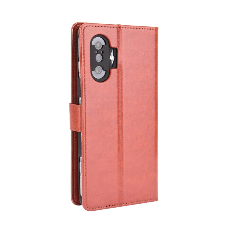 For Xiaomi Poco F3 GT Crazy Horse Texture Horizontal Flip Leather Case with Holder & Card Slots & Lanyard