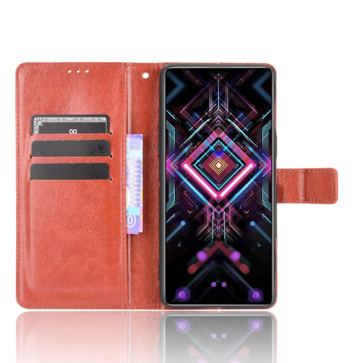 For Xiaomi Poco F3 GT Crazy Horse Texture Horizontal Flip Leather Case with Holder & Card Slots & Lanyard