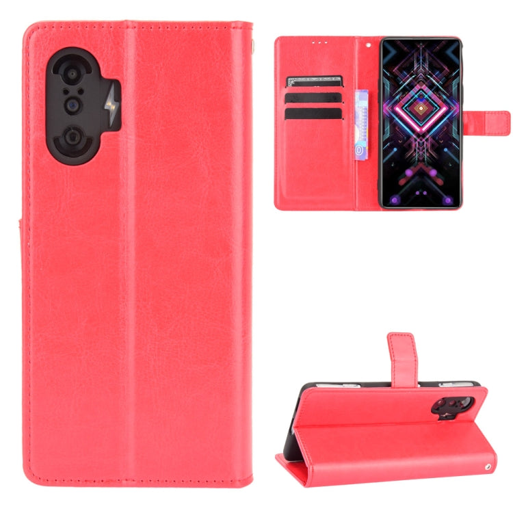 For Xiaomi Poco F3 GT Crazy Horse Texture Horizontal Flip Leather Case with Holder & Card Slots & Lanyard