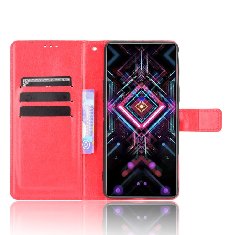 For Xiaomi Poco F3 GT Crazy Horse Texture Horizontal Flip Leather Case with Holder & Card Slots & Lanyard