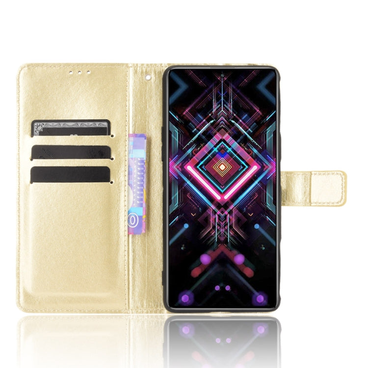 For Xiaomi Poco F3 GT Crazy Horse Texture Horizontal Flip Leather Case with Holder & Card Slots & Lanyard