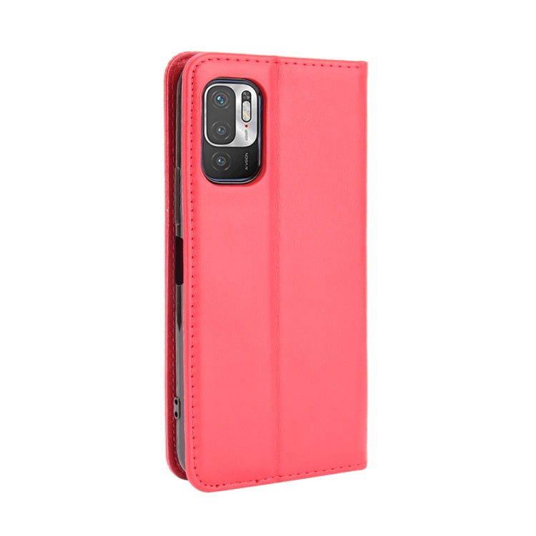 For Xiaomi Redmi Note 10 Magnetic Buckle Retro Crazy Horse Texture Horizontal Flip Leather Case with Holder & Card Slots & Photo Frame