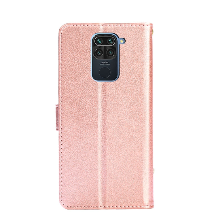 Zipper Bag PU + TPU Horizontal Flip Leather Case with Holder & Card Slot & Wallet & Lanyard For Xiaomi Redmi Note 9