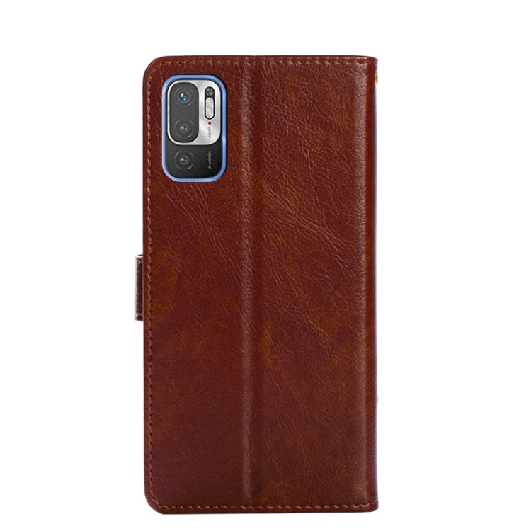 Zipper Bag PU + TPU Horizontal Flip Leather Case with Holder & Card Slot & Wallet & Lanyard For Xiaomi Redmi Note 10 5G