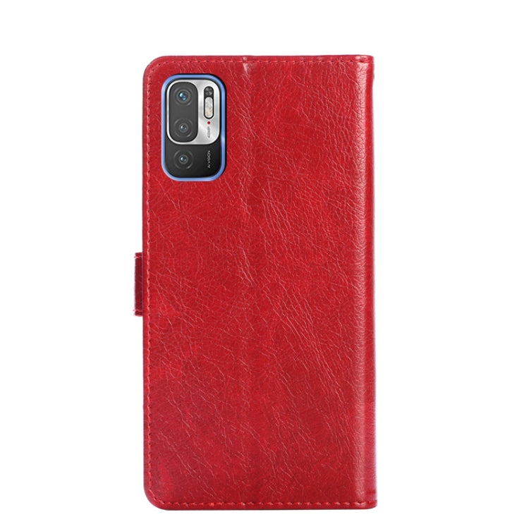 Zipper Bag PU + TPU Horizontal Flip Leather Case with Holder & Card Slot & Wallet & Lanyard For Xiaomi Redmi Note 10 5G