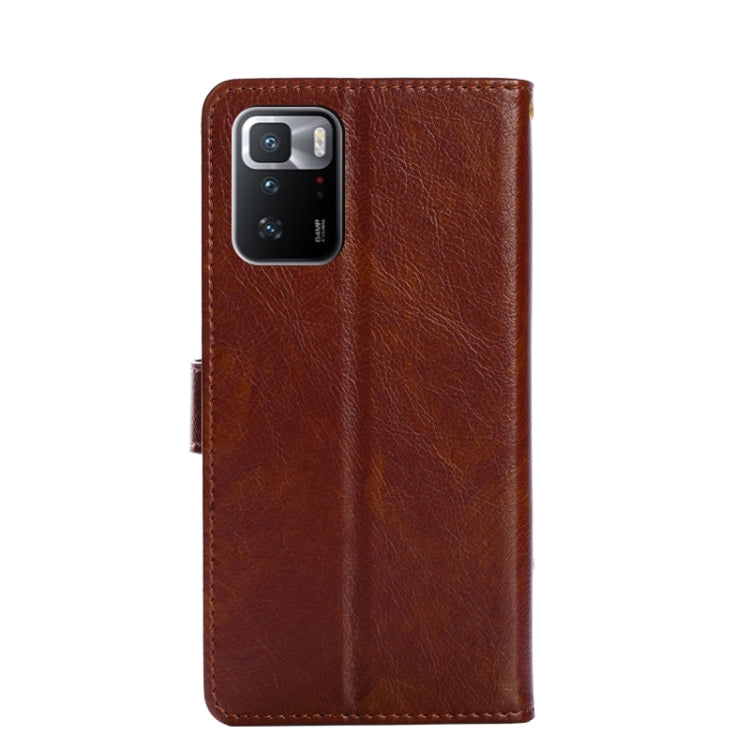 Zipper Bag PU + TPU Horizontal Flip Leather Case with Holder & Card Slot & Wallet & Lanyard For Xiaomi Redmi Note 10 Pro 5G CN Version