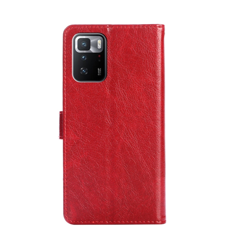 Zipper Bag PU + TPU Horizontal Flip Leather Case with Holder & Card Slot & Wallet & Lanyard For Xiaomi Redmi Note 10 Pro 5G CN Version