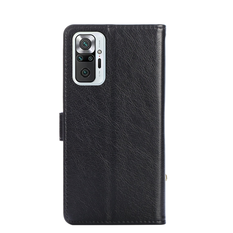 Zipper Bag PU + TPU Horizontal Flip Leather Case with Holder & Card Slot & Wallet & Lanyard For Xiaomi Redmi Note 10 Pro / Note 10 Pro Indian Version / Note 10 Pro Max