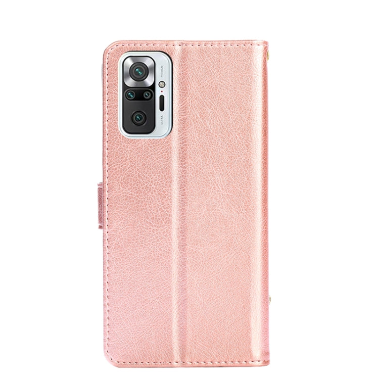 Zipper Bag PU + TPU Horizontal Flip Leather Case with Holder & Card Slot & Wallet & Lanyard For Xiaomi Redmi Note 10 Pro / Note 10 Pro Indian Version / Note 10 Pro Max