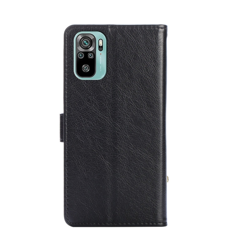 Zipper Bag PU + TPU Horizontal Flip Leather Case with Holder & Card Slot & Wallet & Lanyard For Xiaomi Redmi Note 10 4G / Note 10S