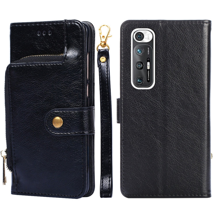 Zipper Bag PU + TPU Horizontal Flip Leather Case with Holder & Card Slot & Wallet & Lanyard For Xiaomi Redmi Note 10S