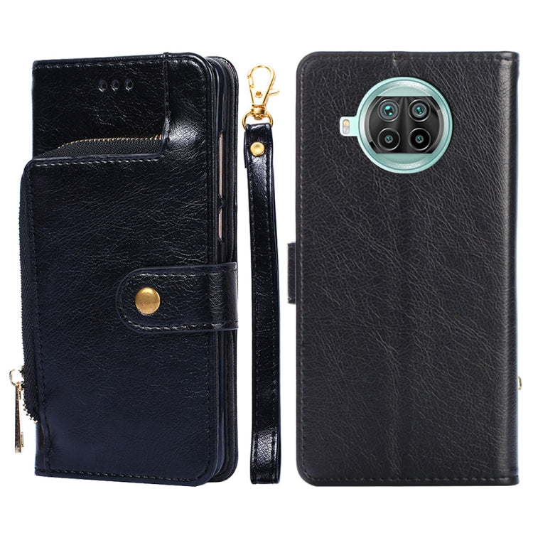 Zipper Bag PU + TPU Horizontal Flip Leather Case with Holder & Card Slot & Wallet & Lanyard For Xiaomi Mi 10T Lite / Redmi Note 9 Pro 5G CN Version
