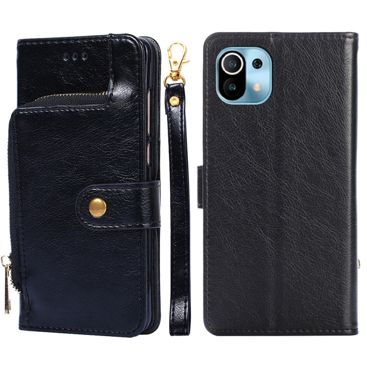 Zipper Bag PU + TPU Horizontal Flip Leather Case with Holder & Card Slot & Wallet & Lanyard For Xiaomi Mi 11