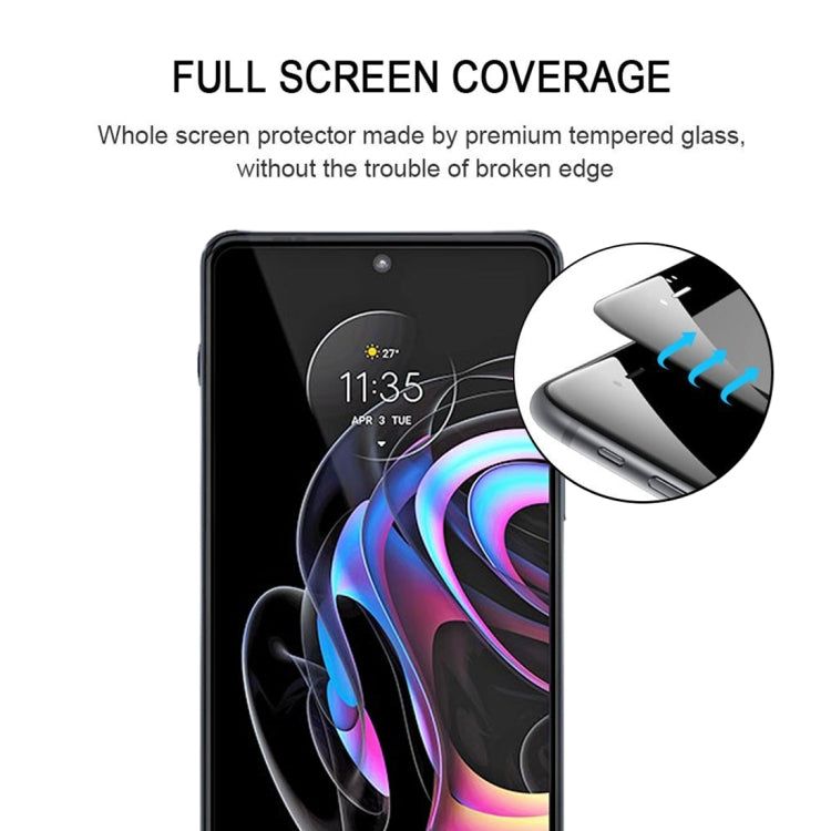 For Motorola Edge 20 Pro Full Glue Full Screen Tempered Glass Film