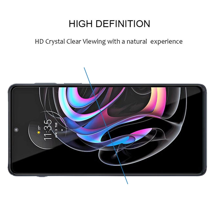 For Motorola Edge 20 Pro Full Glue Full Screen Tempered Glass Film