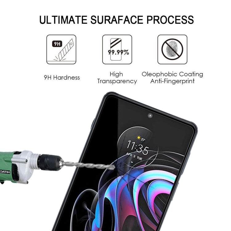 For Motorola Edge 20 Pro Full Glue Full Screen Tempered Glass Film