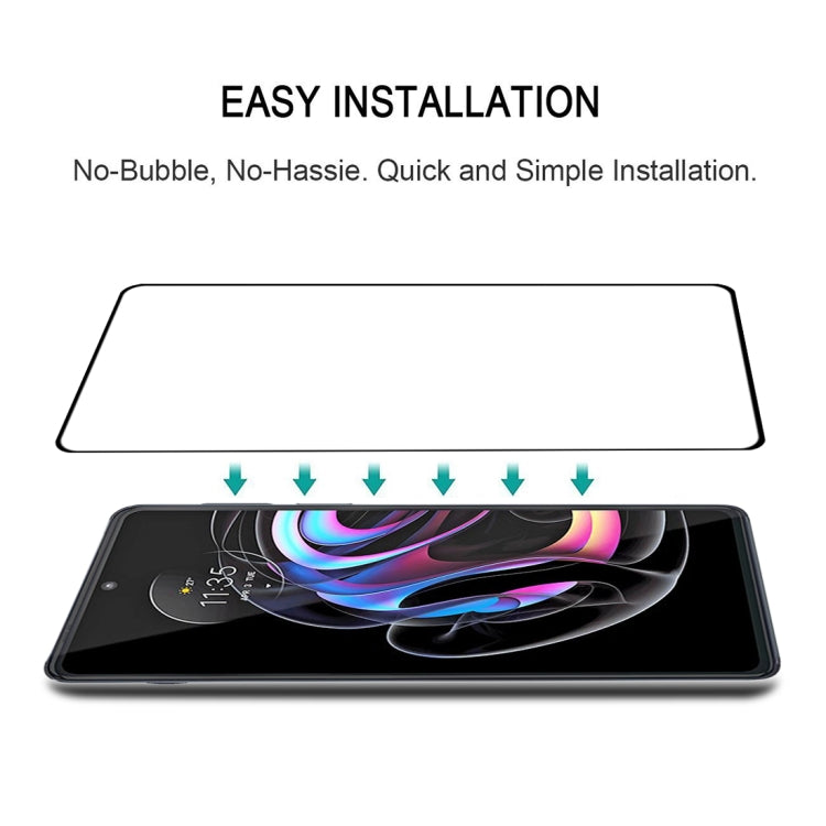 For Motorola Edge 20 Pro Full Glue Full Screen Tempered Glass Film