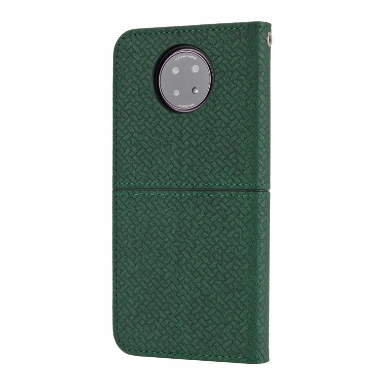 For Xiaomi Redmi Note 9 5G Woven Texture Stitching Magnetic Horizontal Flip PU Leather Case with Holder & Card Slots & Wallet & Lanyard