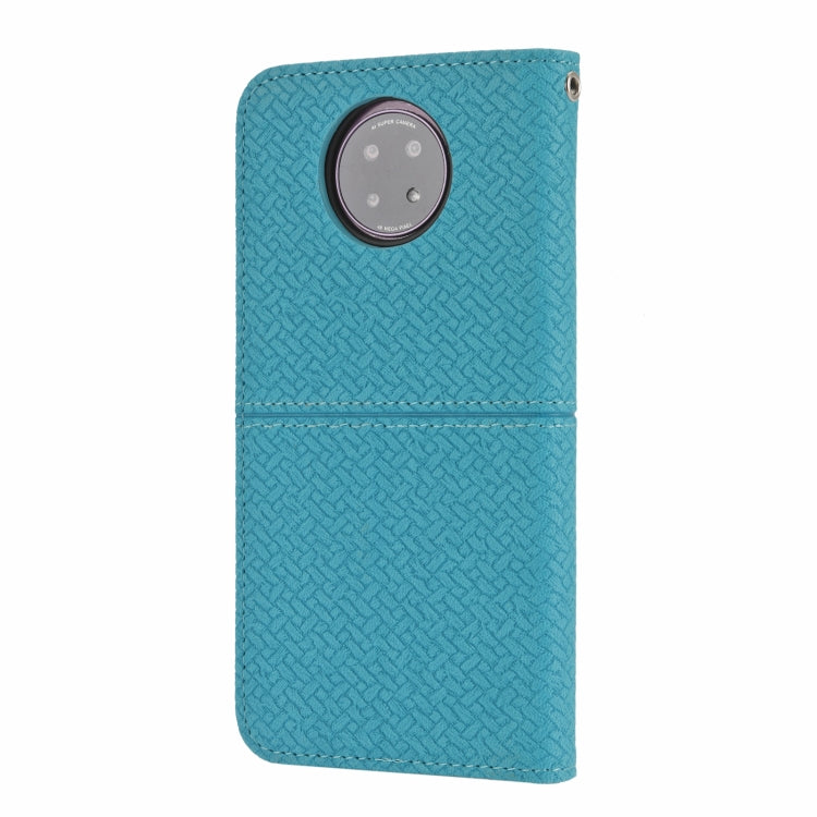 For Xiaomi Redmi Note 9 5G Woven Texture Stitching Magnetic Horizontal Flip PU Leather Case with Holder & Card Slots & Wallet & Lanyard