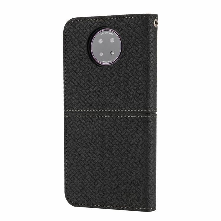 For Xiaomi Redmi Note 9 5G Woven Texture Stitching Magnetic Horizontal Flip PU Leather Case with Holder & Card Slots & Wallet & Lanyard