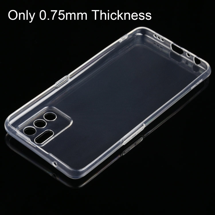 For OPPO Reno6 Z 0.75mm Ultra-thin Transparent TPU Soft Protective Case