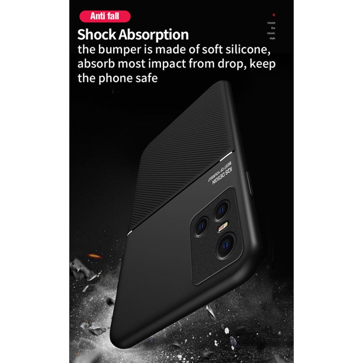 Classic Tilt Strip Grain Magnetic Shockproof PC + TPU Case For vivo S10