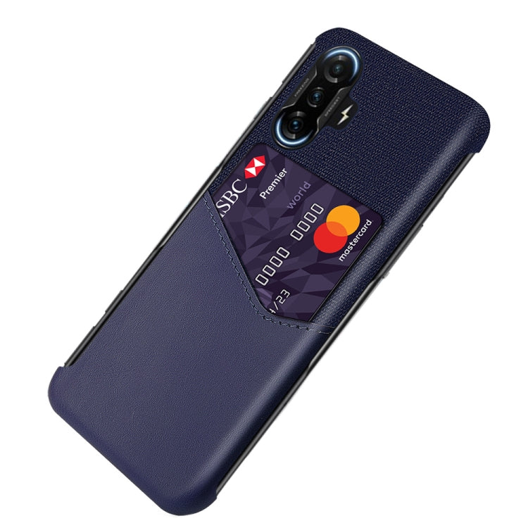 For Xiaomi Redmi K40 Gaming Cloth Texture PC + PU Leather Back Cover Shockproof Case with Card Slot