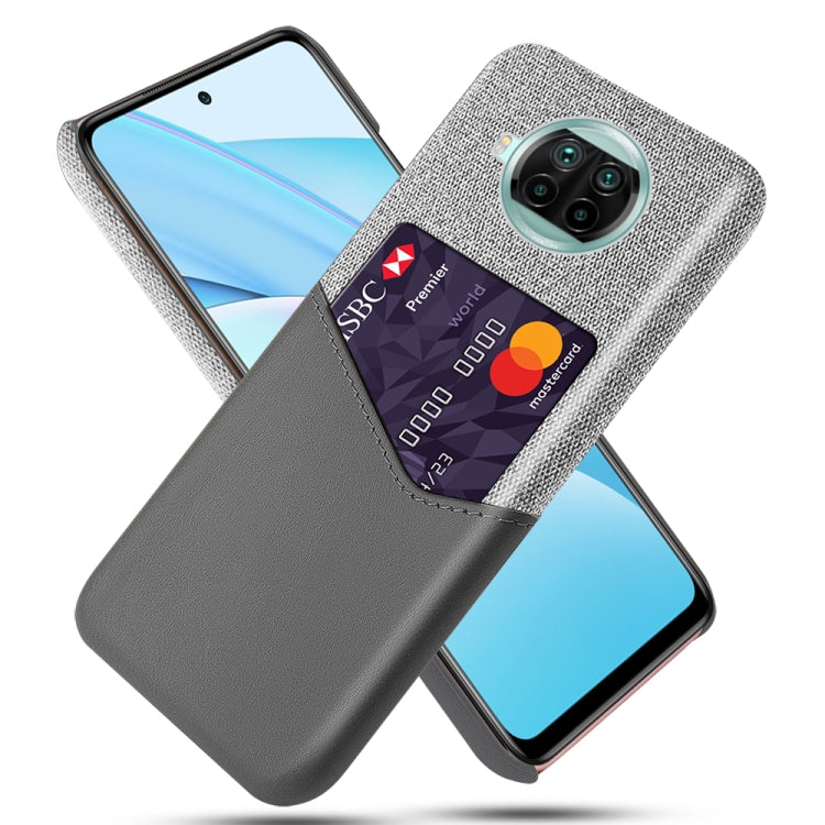 For Xiaomi Mi 10T Lite Cloth Texture PC + PU Leather Back Cover Shockproof Case with Card Slot