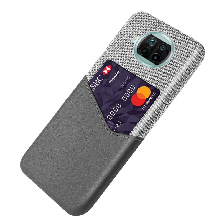 For Xiaomi Mi 10T Lite Cloth Texture PC + PU Leather Back Cover Shockproof Case with Card Slot