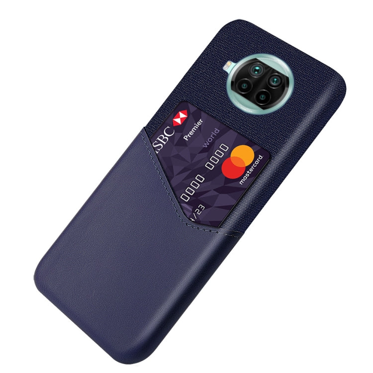 For Xiaomi Mi 10T Lite Cloth Texture PC + PU Leather Back Cover Shockproof Case with Card Slot