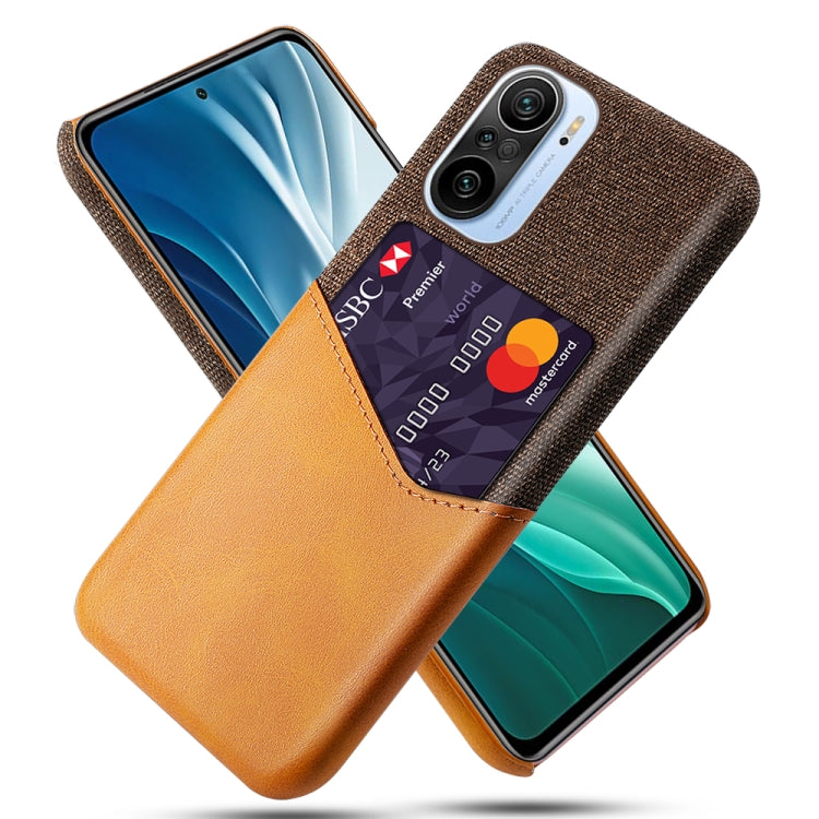 For Xiaomi Mi 11i 5G Cloth Texture PC + PU Leather Back Cover Shockproof Case with Card Slot