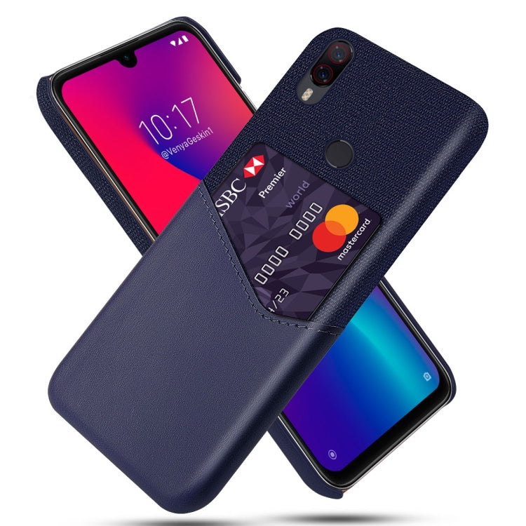 For Xiaomi Poco F2 Pro Cloth Texture PC + PU Leather Back Cover Shockproof Case with Card Slot