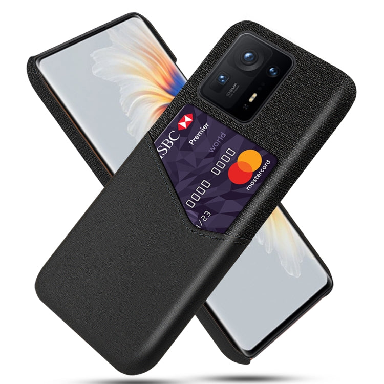 For Xiaomi Mi Mix 4 5G Cloth Texture PC + PU Leather Back Cover Shockproof Case with Card Slot