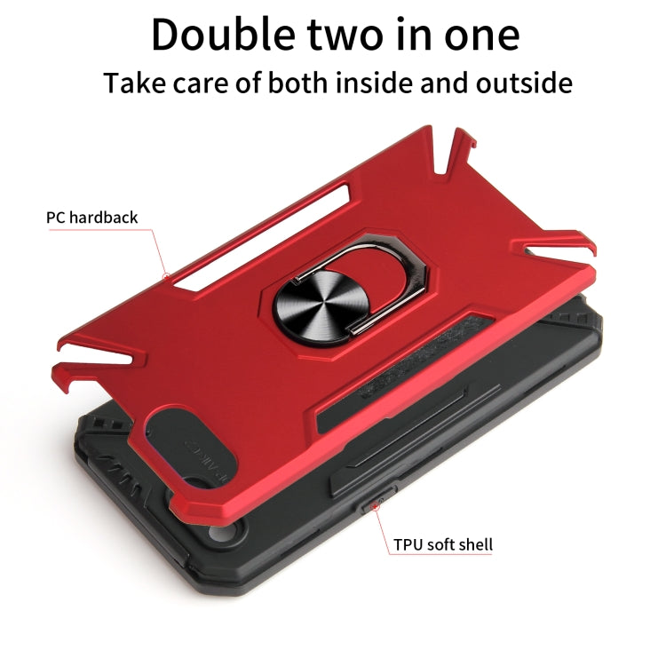 For OPPO A1k PC + TPU Protective Case with 360 Degrees Rotatable Ring Holder