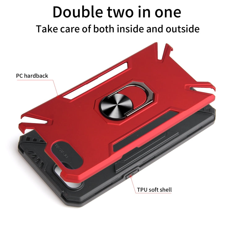 For OPPO A3s PC + TPU Protective Case with 360 Degrees Rotatable Ring Holder