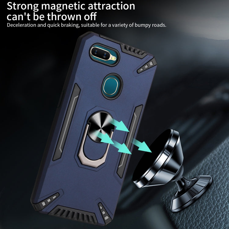 For OPPO A7 / A5s (AX5s) PC + TPU Protective Case with 360 Degrees Rotatable Ring Holder