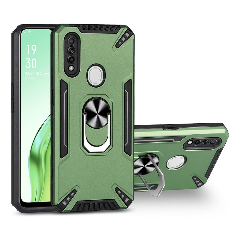 For OPPO A8 PC + TPU Protective Case with 360 Degrees Rotatable Ring Holder