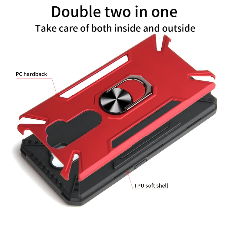 For OPPO A9 2020 / A5 2020 PC + TPU Protective Case with 360 Degrees Rotatable Ring Holder