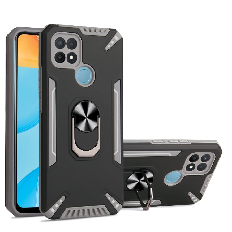 For OPPO A15 PC + TPU Protective Case with 360 Degrees Rotatable Ring Holder