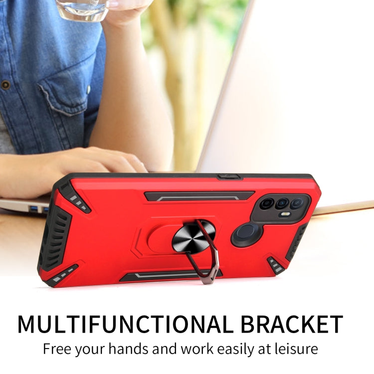 For OPPO A53 PC + TPU Protective Case with 360 Degrees Rotatable Ring Holder