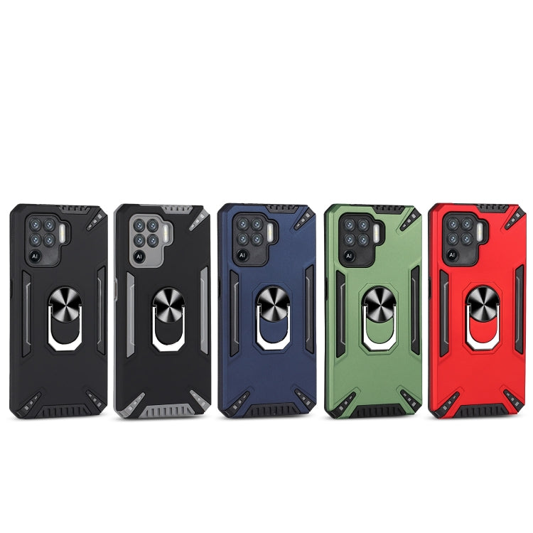 For OPPO F19 Pro PC + TPU Protective Case with 360 Degrees Rotatable Ring Holder