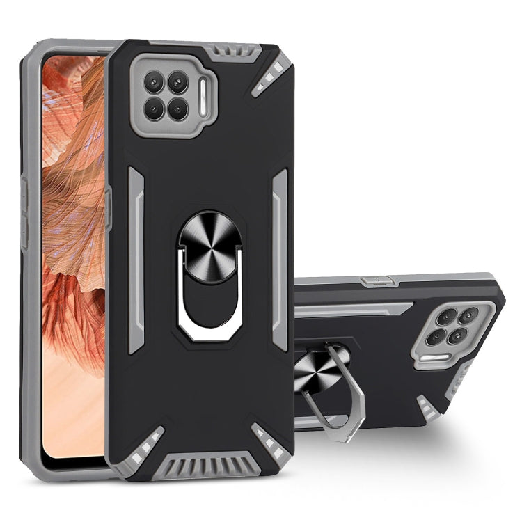 For OPPO F17 PC + TPU Protective Case with 360 Degrees Rotatable Ring Holder