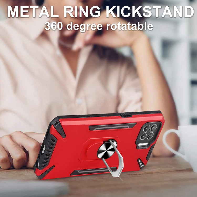 For OPPO F17 PC + TPU Protective Case with 360 Degrees Rotatable Ring Holder