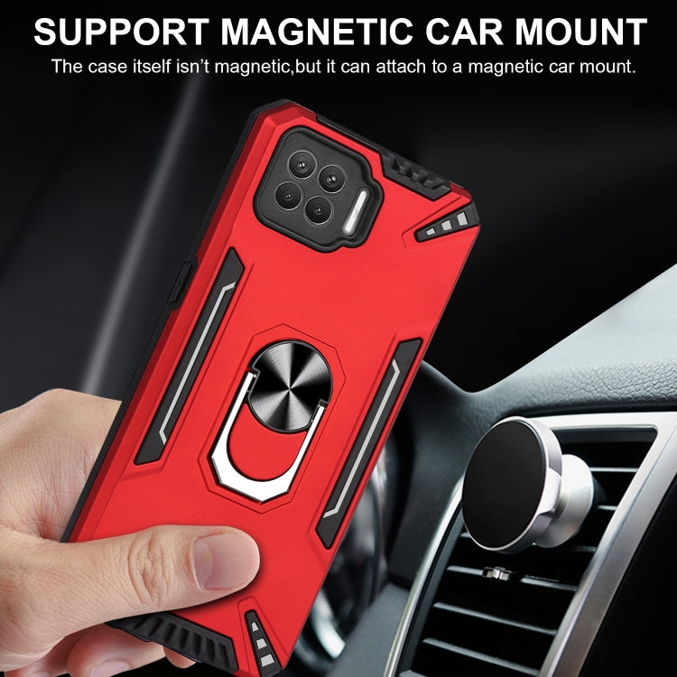 For OPPO F17 PC + TPU Protective Case with 360 Degrees Rotatable Ring Holder