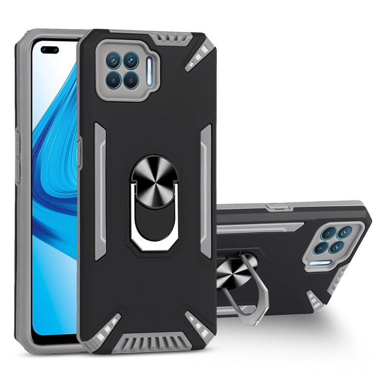 For OPPO F17 Pro PC + TPU Protective Case with 360 Degrees Rotatable Ring Holder