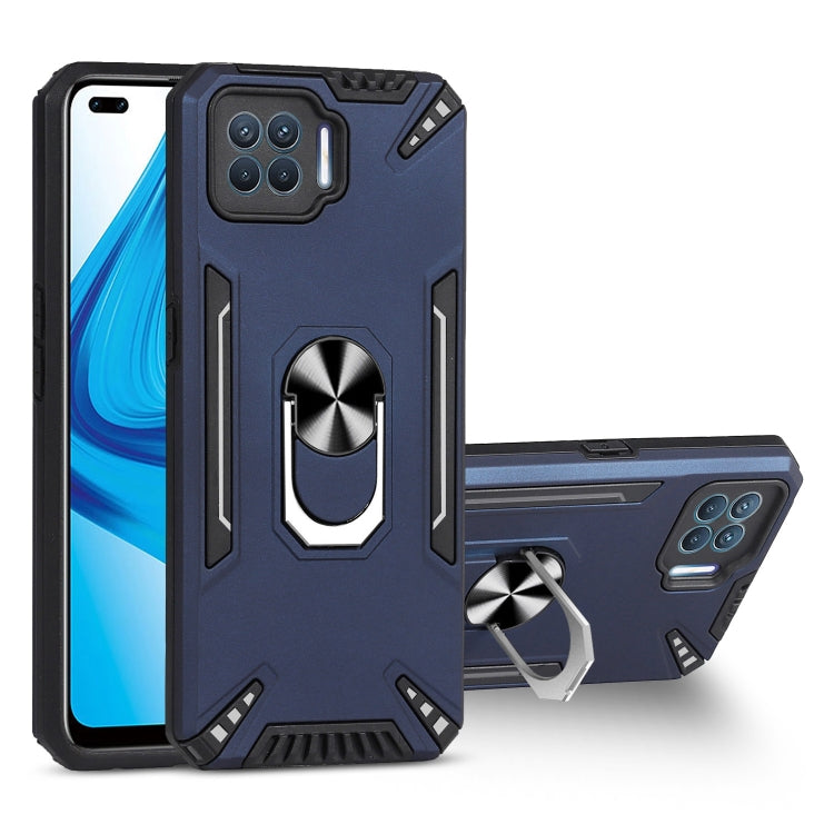 For OPPO F17 Pro PC + TPU Protective Case with 360 Degrees Rotatable Ring Holder