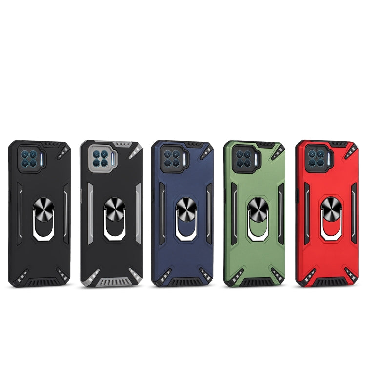 For OPPO F17 Pro PC + TPU Protective Case with 360 Degrees Rotatable Ring Holder